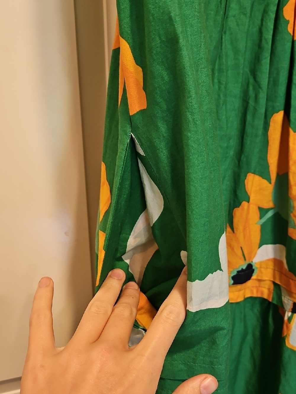 Maeve Anthropologie Kelly Green Floral Maxi Dress - Picture 5 of 6